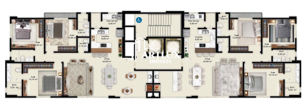 Apartamento à venda com 3 quartos, 123m² - Foto 9