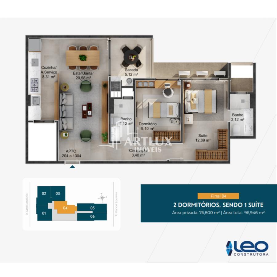 Apartamento à venda com 2 quartos, 73m² - Foto 15