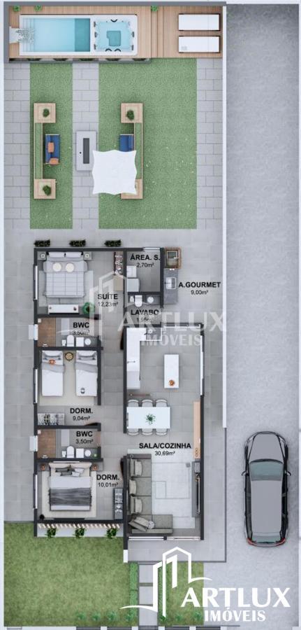 Casa à venda com 3 quartos, 98m² - Foto 3