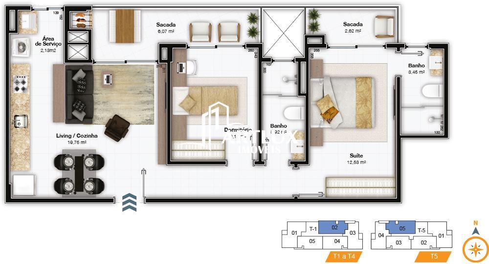 Apartamento à venda com 2 quartos, 75m² - Foto 14