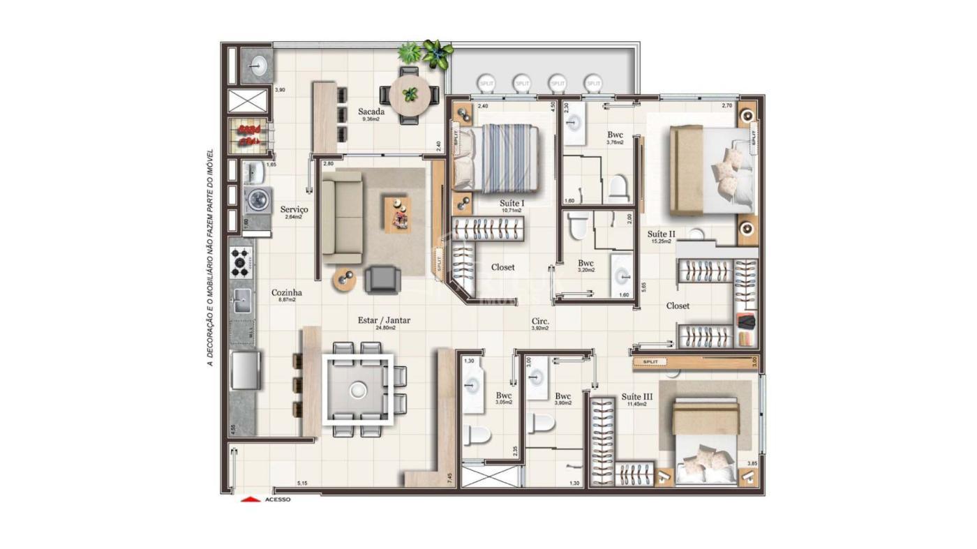 Apartamento à venda com 2 quartos, 89m² - Foto 26