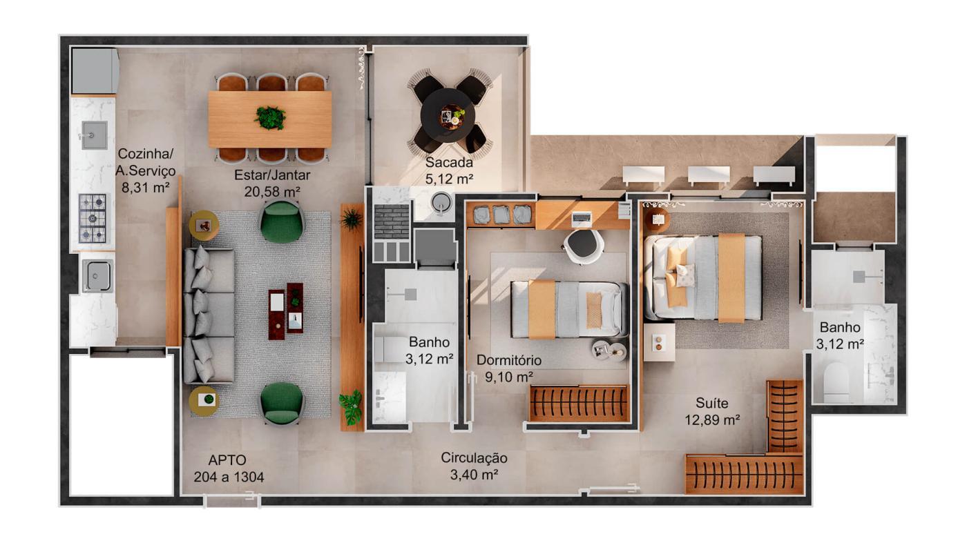 Apartamento à venda com 2 quartos, 73m² - Foto 24