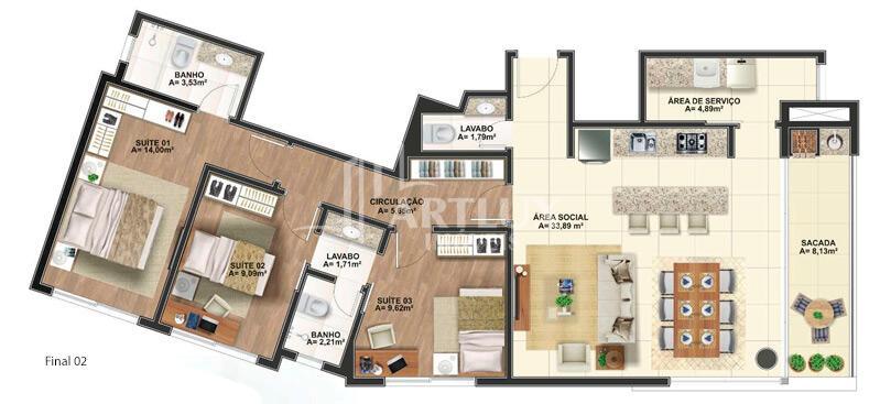 Apartamento à venda com 3 quartos, 108m² - Foto 29