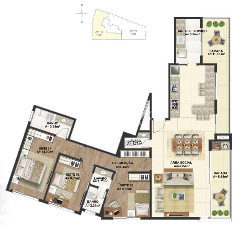 Apartamento à venda com 3 quartos, 108m² - Foto 28