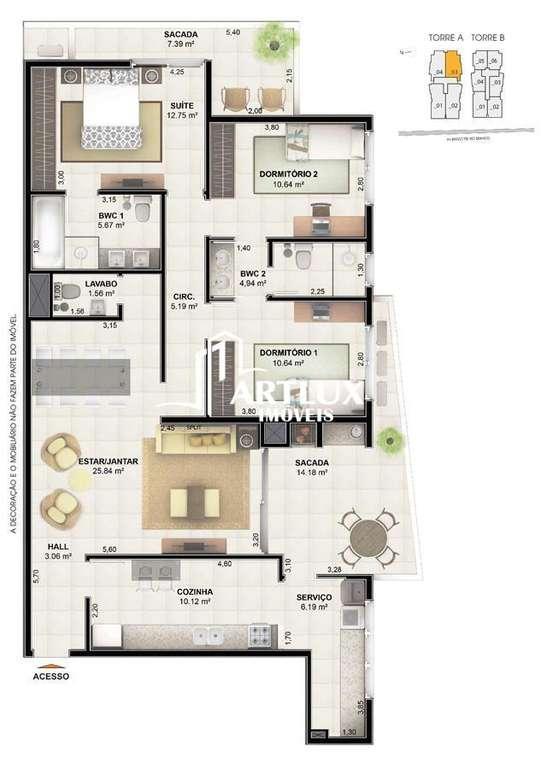 Apartamento à venda com 2 quartos, 88m² - Foto 24