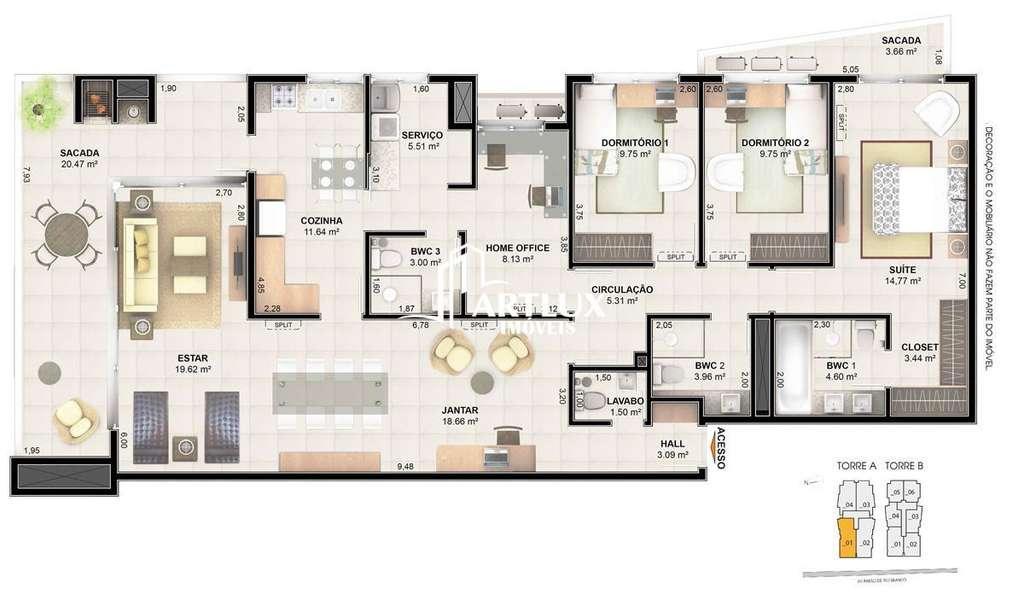 Apartamento à venda com 2 quartos, 88m² - Foto 22