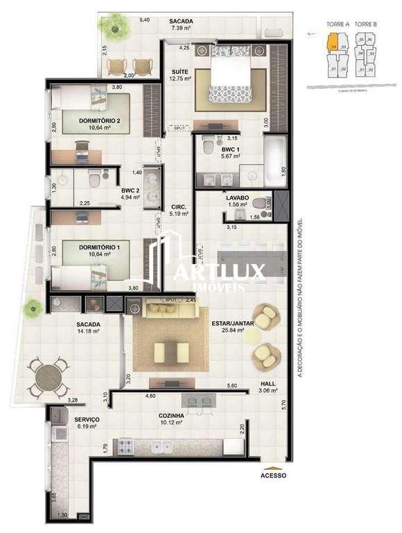 Apartamento à venda com 2 quartos, 88m² - Foto 21