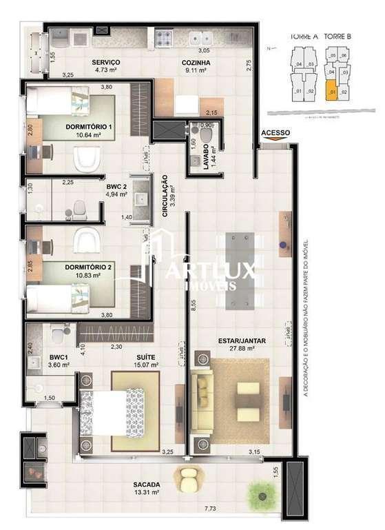 Apartamento à venda com 2 quartos, 88m² - Foto 18