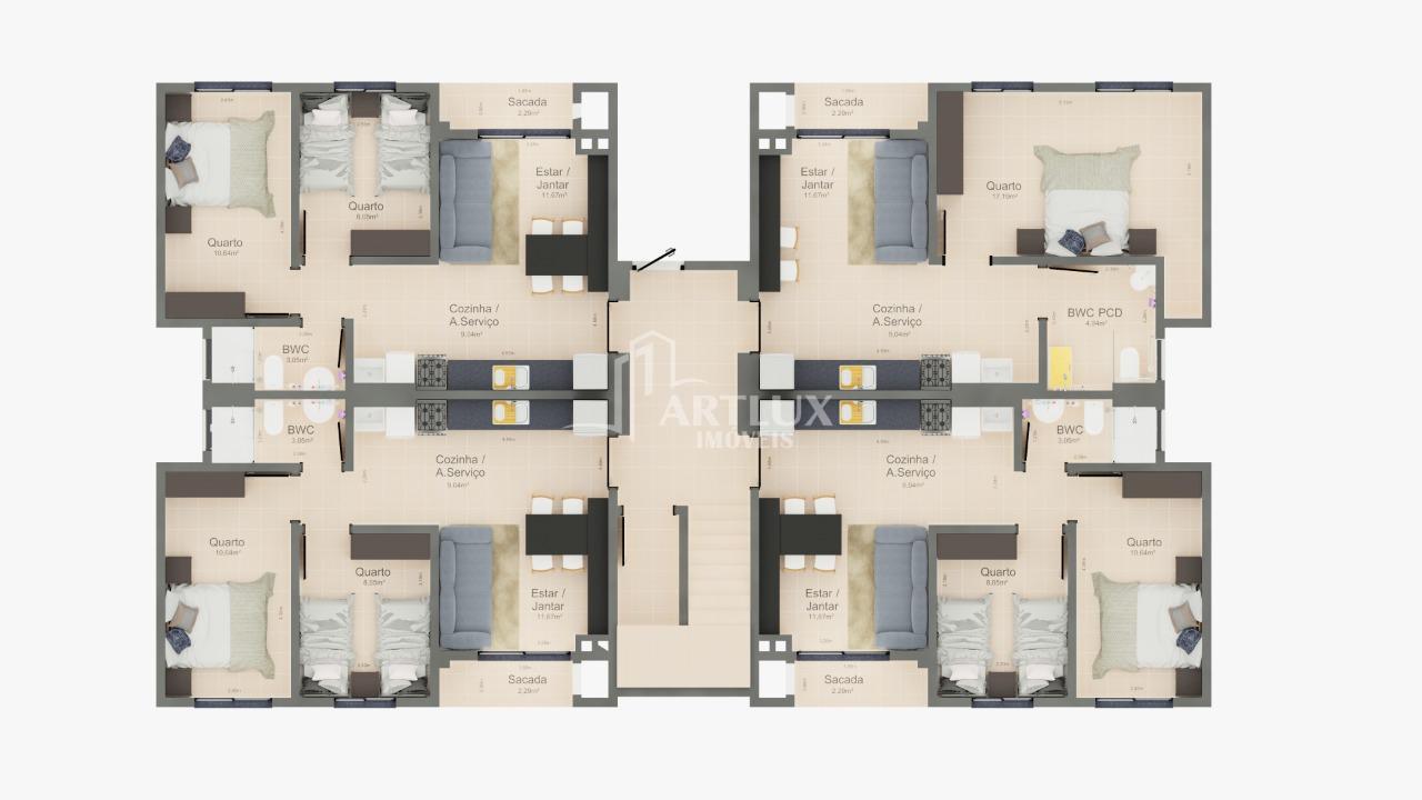 Apartamento à venda com 2 quartos, 52m² - Foto 14