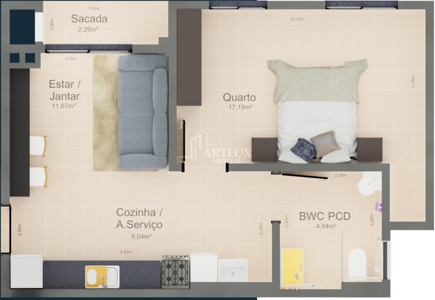 Apartamento à venda com 2 quartos, 52m² - Foto 19