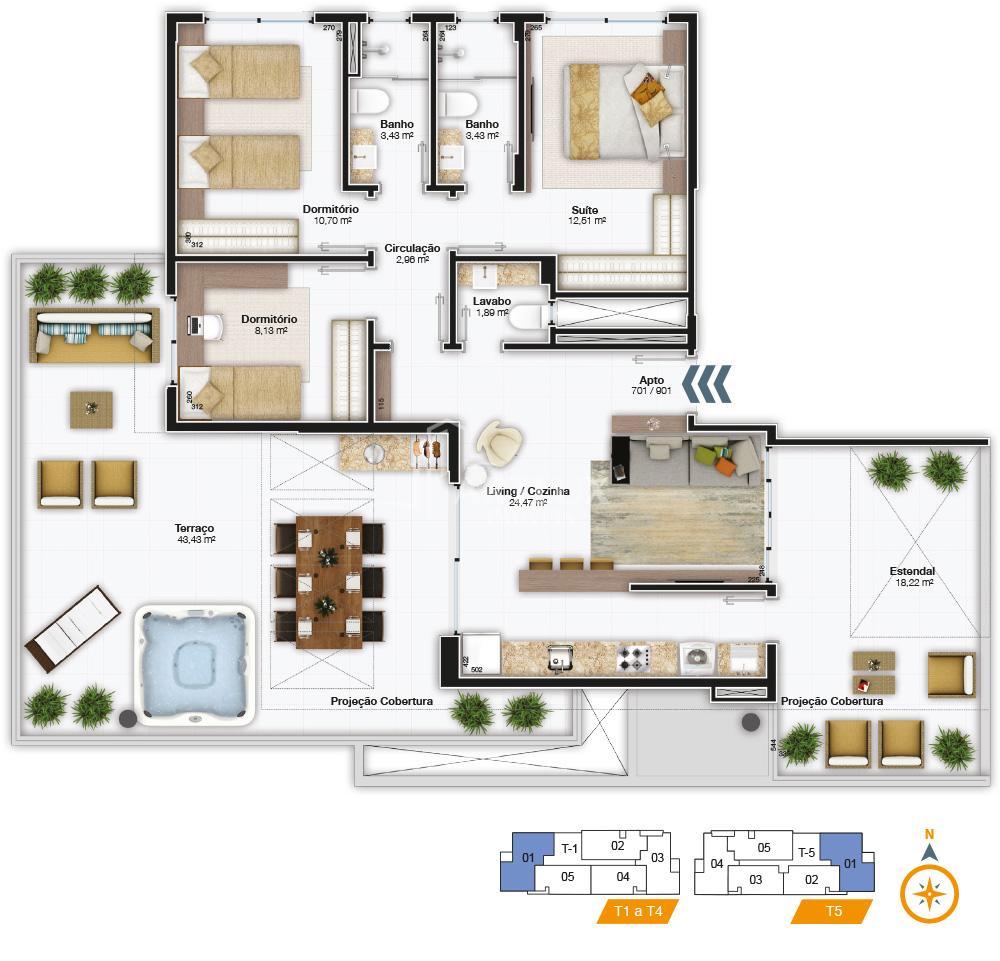 Apartamento à venda com 3 quartos, 147m² - Foto 16